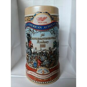 Miller High Life Beer Stein 1855-1988 Great American Achievements #3 Carolina ##